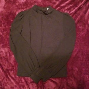 Black long sleeve top